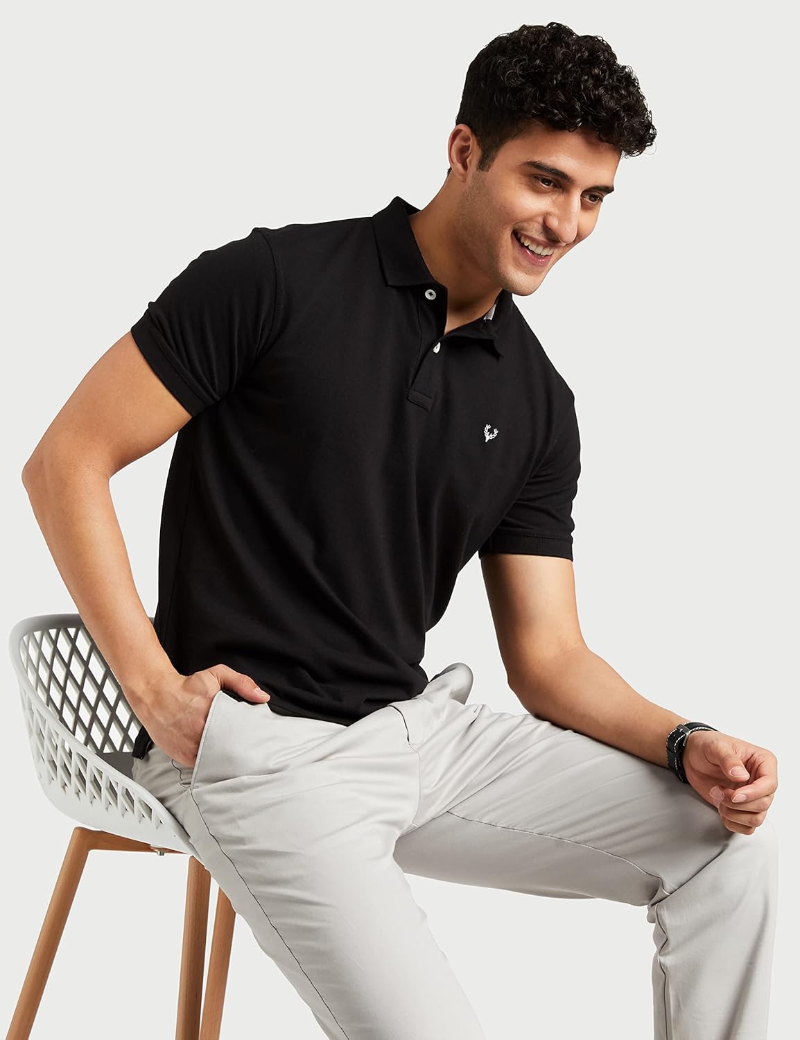 Allen Solly Men's Cotton Regular Fit Polo: Authentic Style & Comfort.